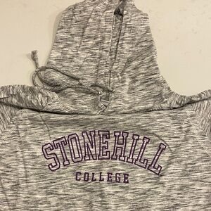 Gray Stonehill College Hoodie Ladies Large
